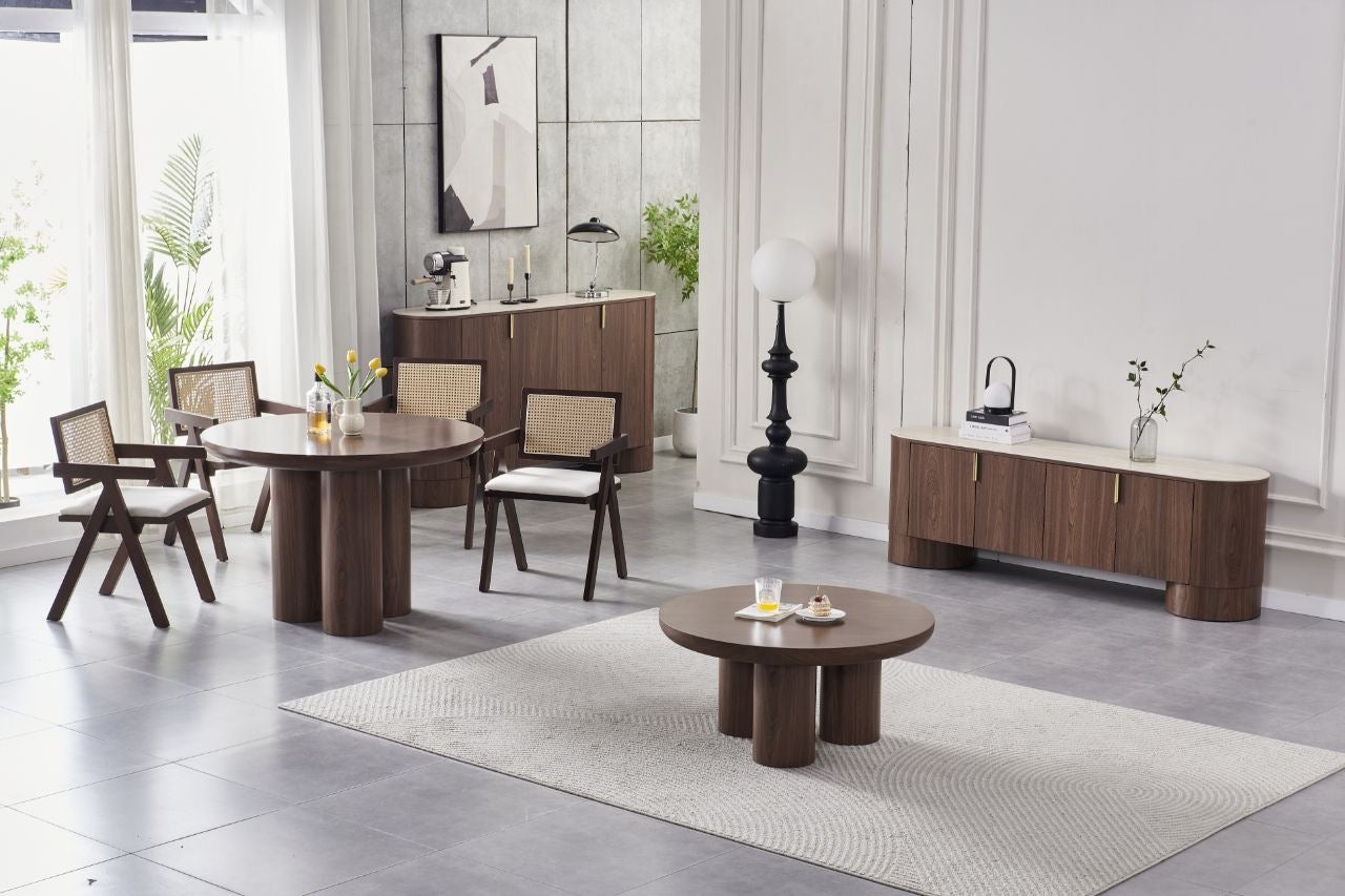 TABLE BASSE EFFET NOYER MAYA 90CM