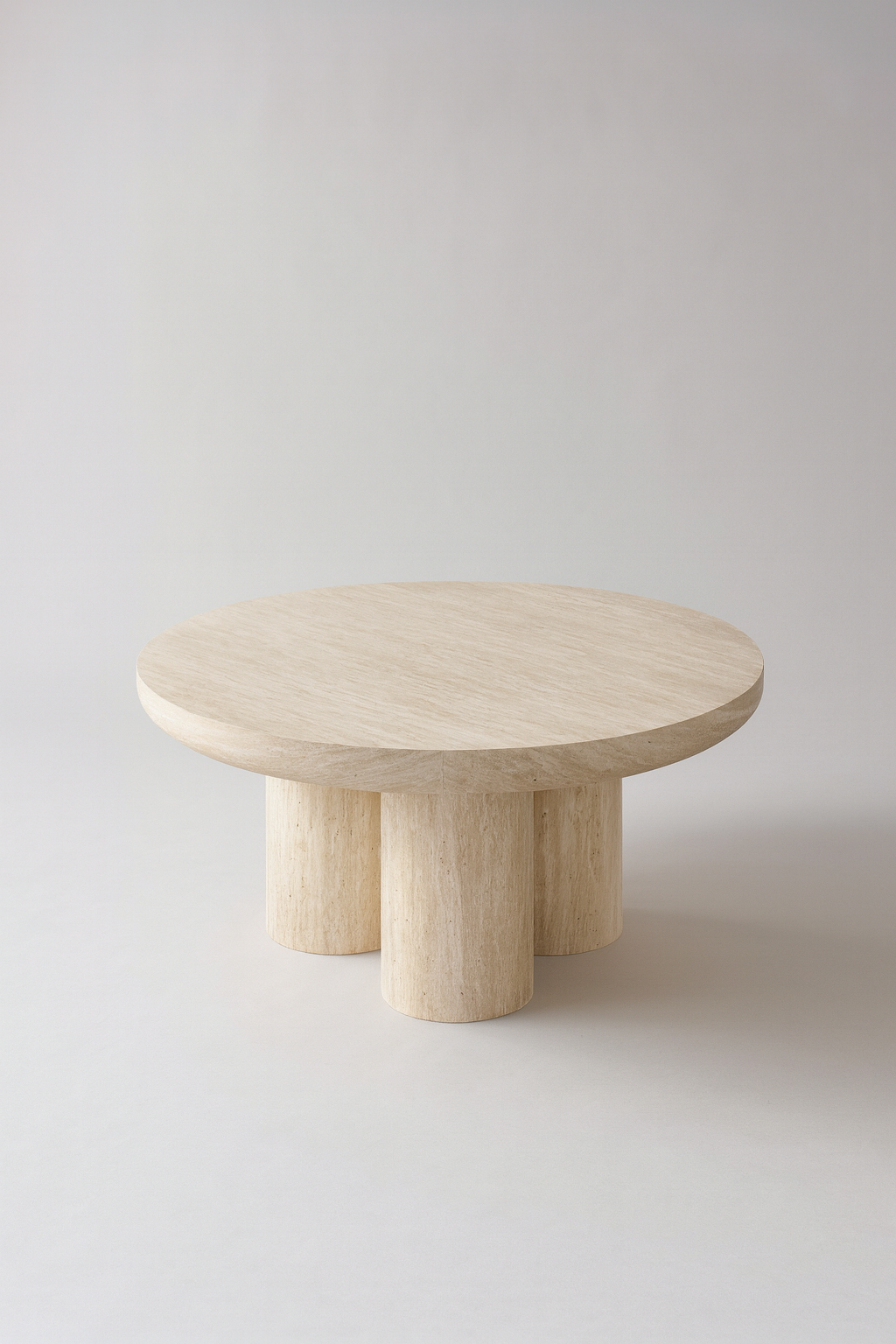 TABLE BASSE EFFET TRAVERTIN MAYA 90CM