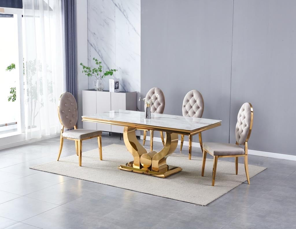 TABLE TROPHEE MARBRE DDORE180