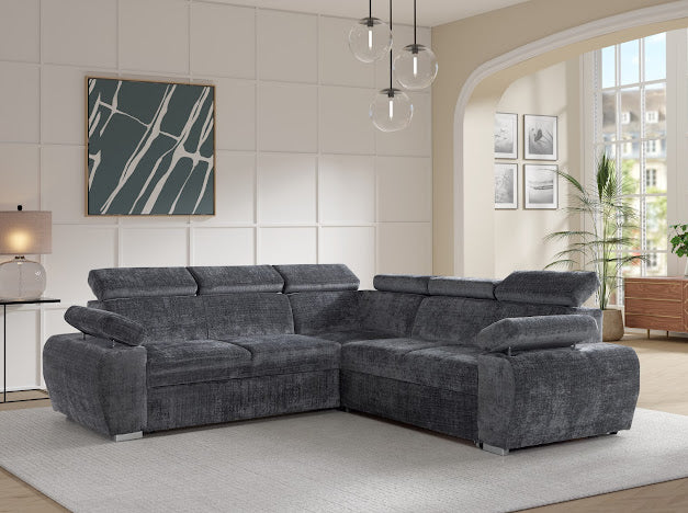 Canapé d'angle Boston gris