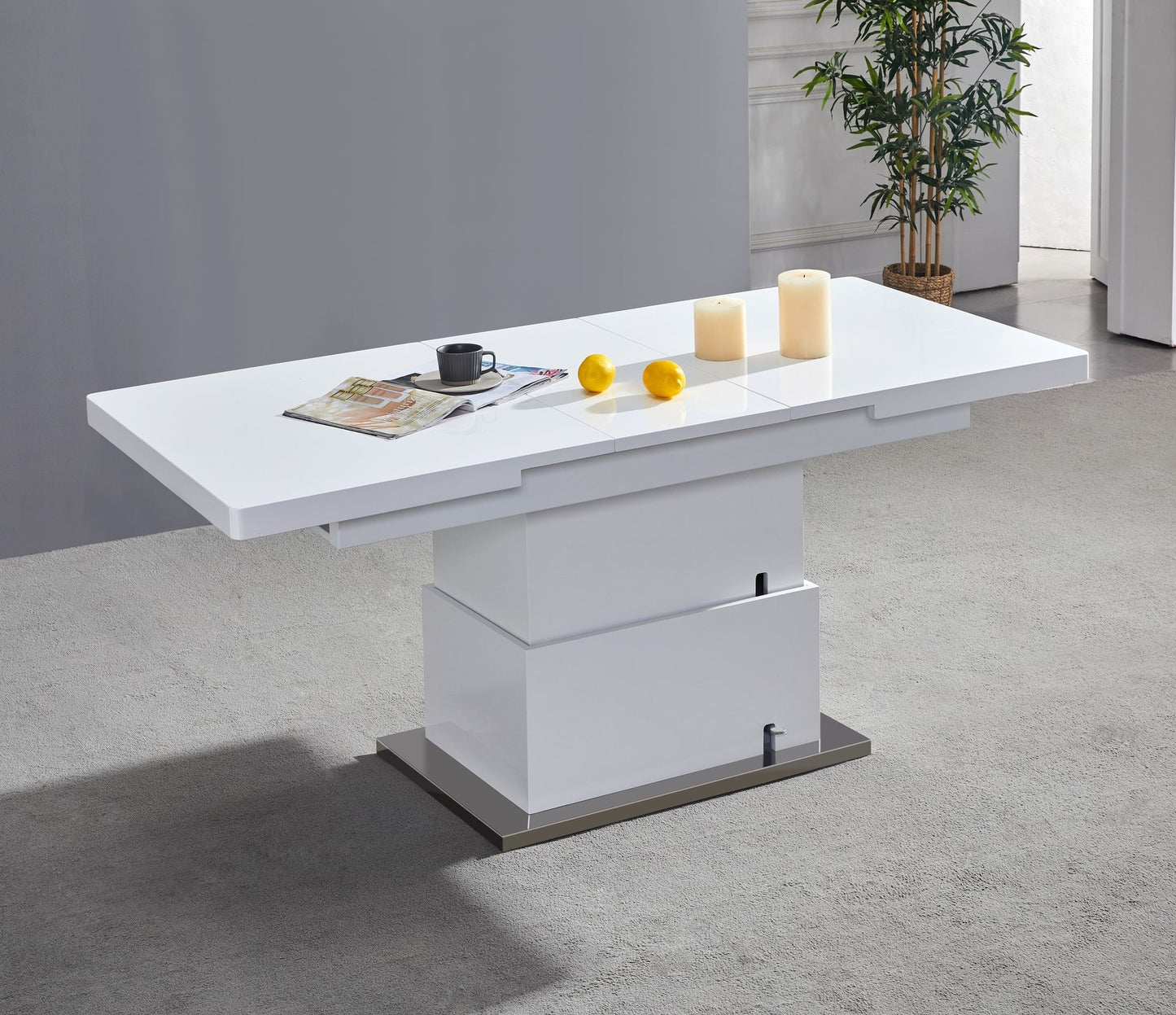 TABLE EXTENSIBLE A RALLONGE  RELEVABLE AUTOMATIQUE 135/170