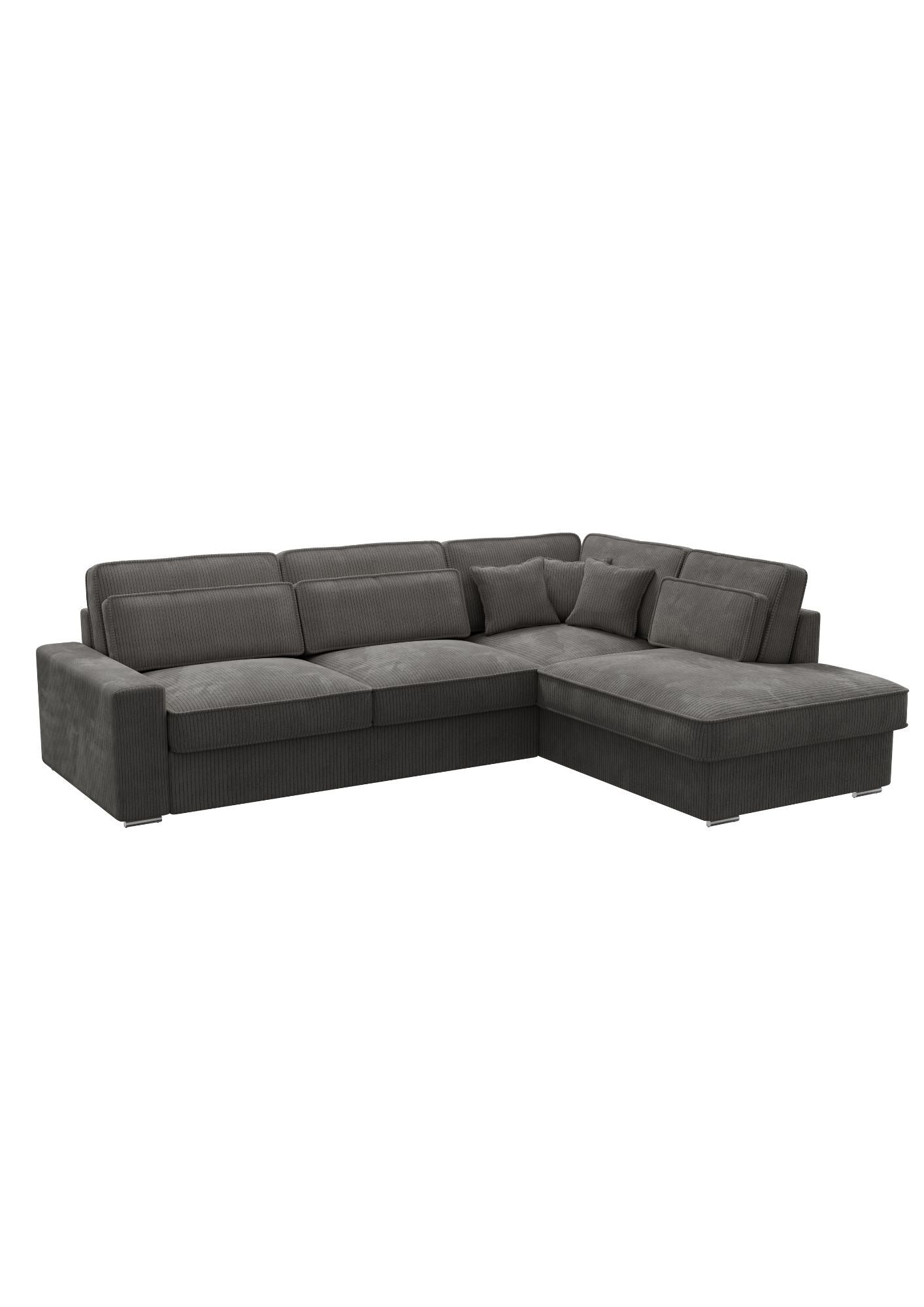 Canapé Lexus - Côtelé Gris Anthracite