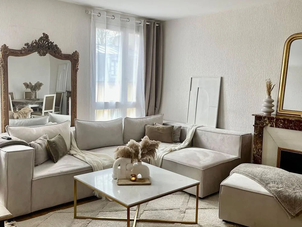 Canapé Élégance Modulable Marbella Beige 4+1