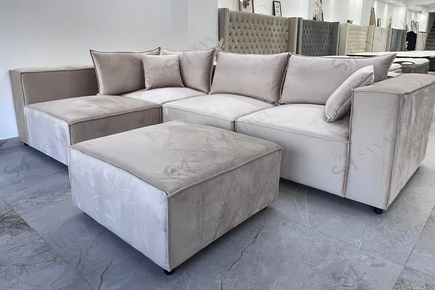 Canapé Élégance Modulable Marbella Beige 4+1