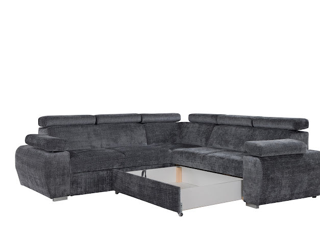 Canapé d'angle Boston gris