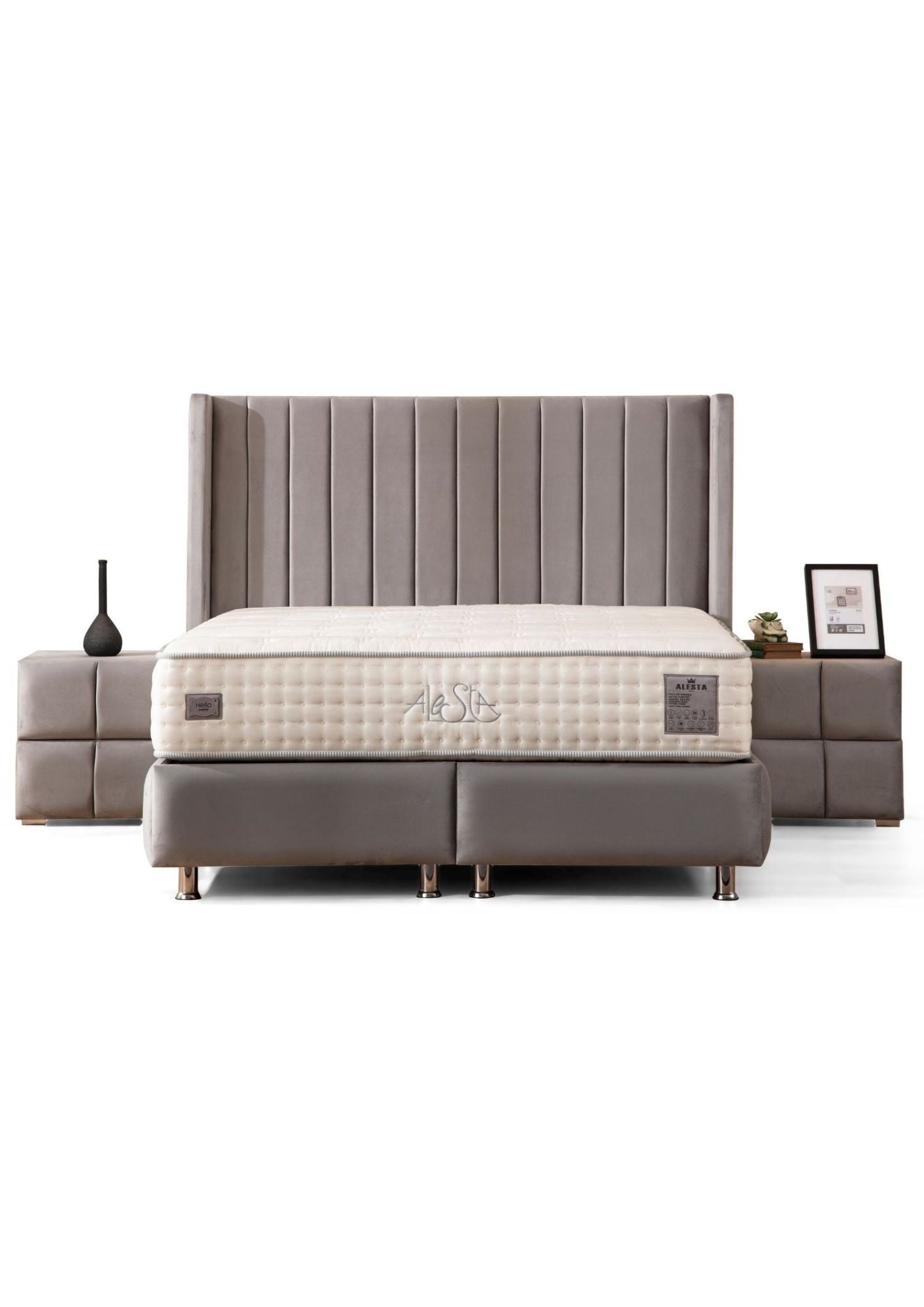 LIT COFFRE Tokyo Gris