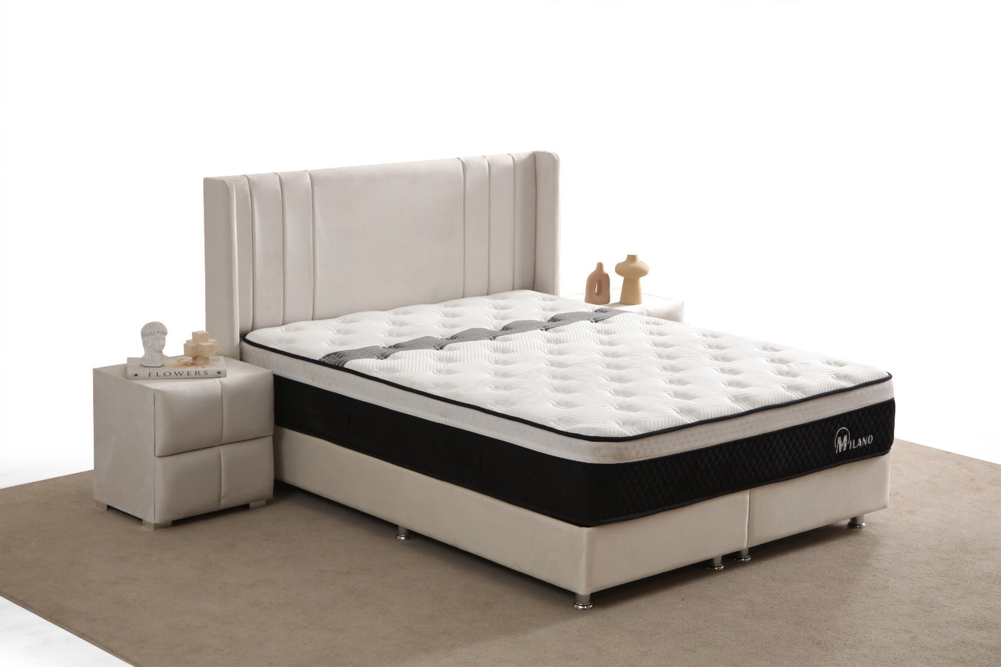 LIT COFFRE ALMA BLANC CASSÉ