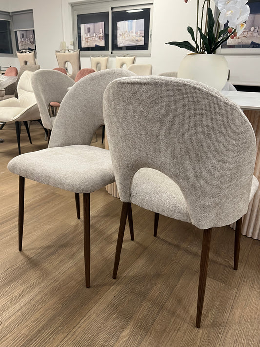 CHAISE TEDDY PIED NOYER ASSISE MARRON GLACE