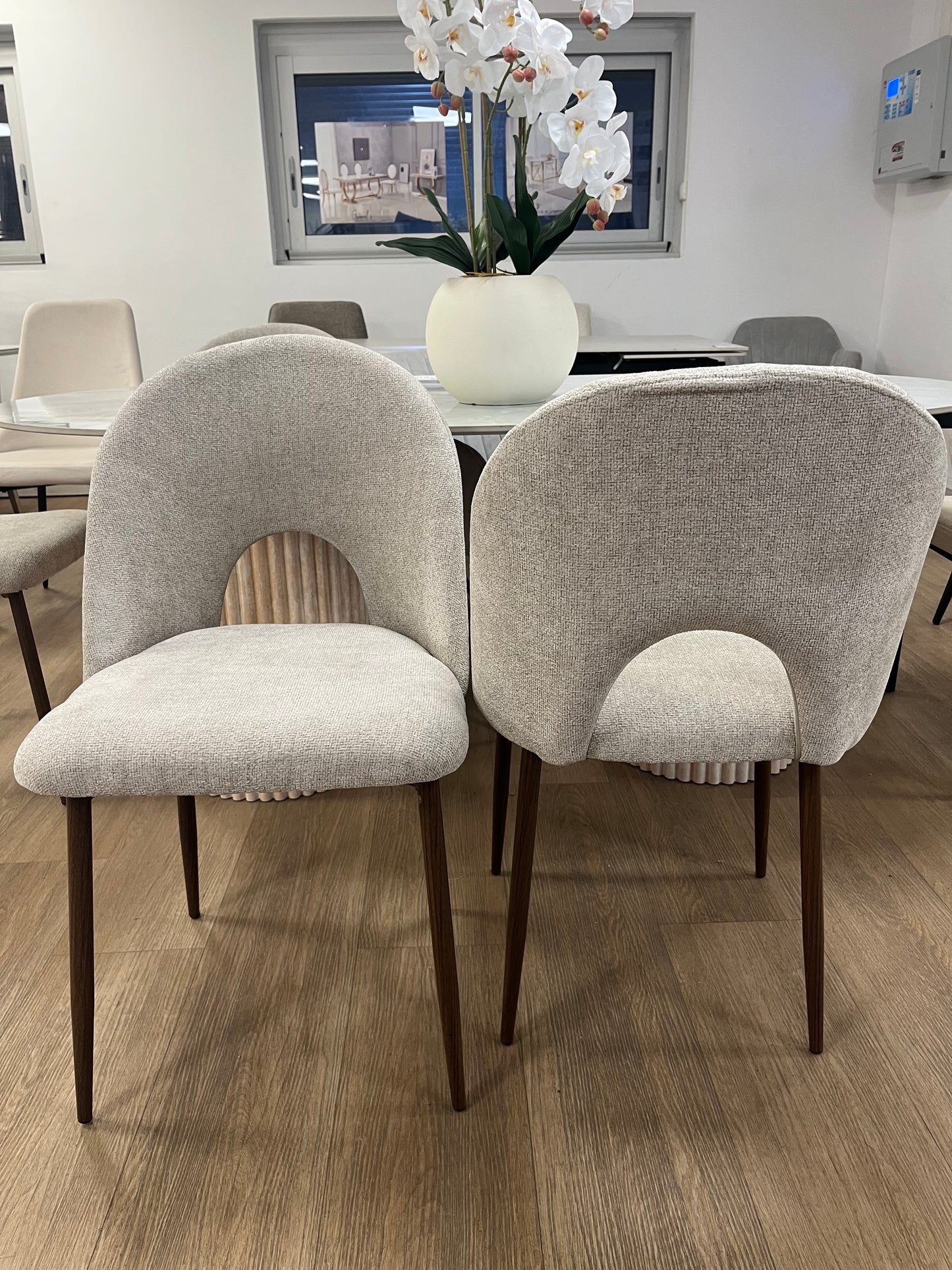 CHAISE TEDDY PIED NOYER ASSISE MARRON GLACE