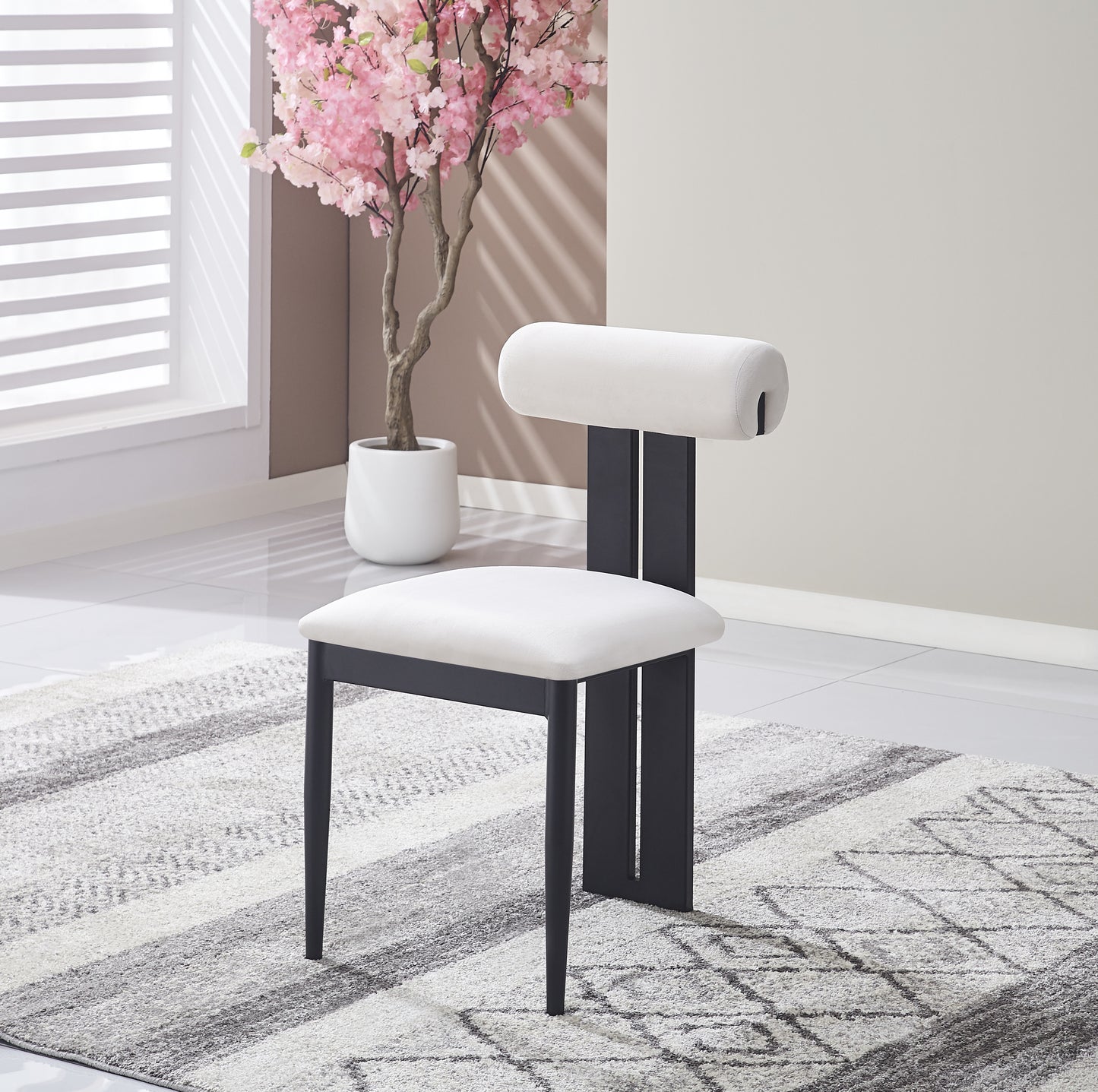 CHAISE TIFFANY VELOURS BEIGE