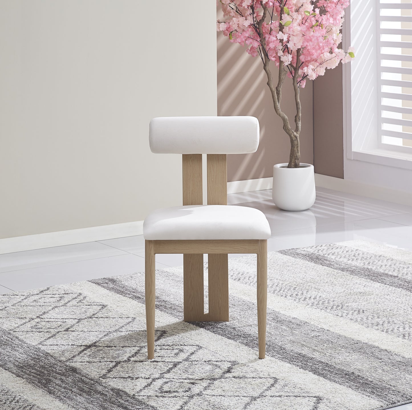 CHAISE TIFFANY VELOURS BEIGE