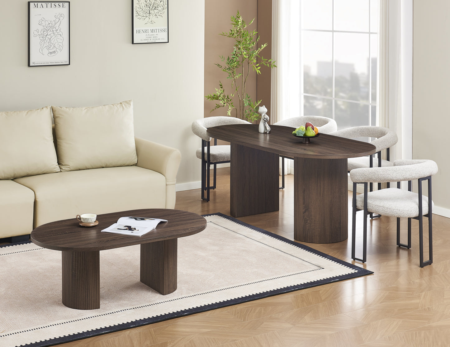 CHAISE NAIA PIED METAL NOIR ASSISE CAPPUCCINO