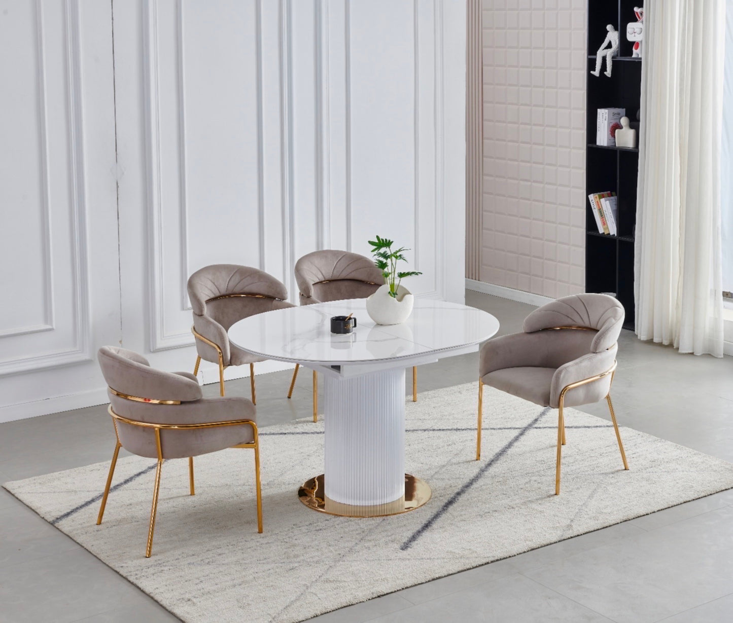 TABLE A MANGER RALLONGE CERAMIQUE SOFIA