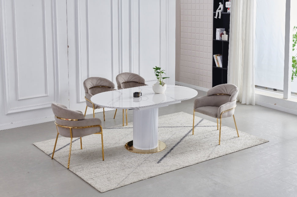 TABLE A MANGER RALLONGE CERAMIQUE SOFIA