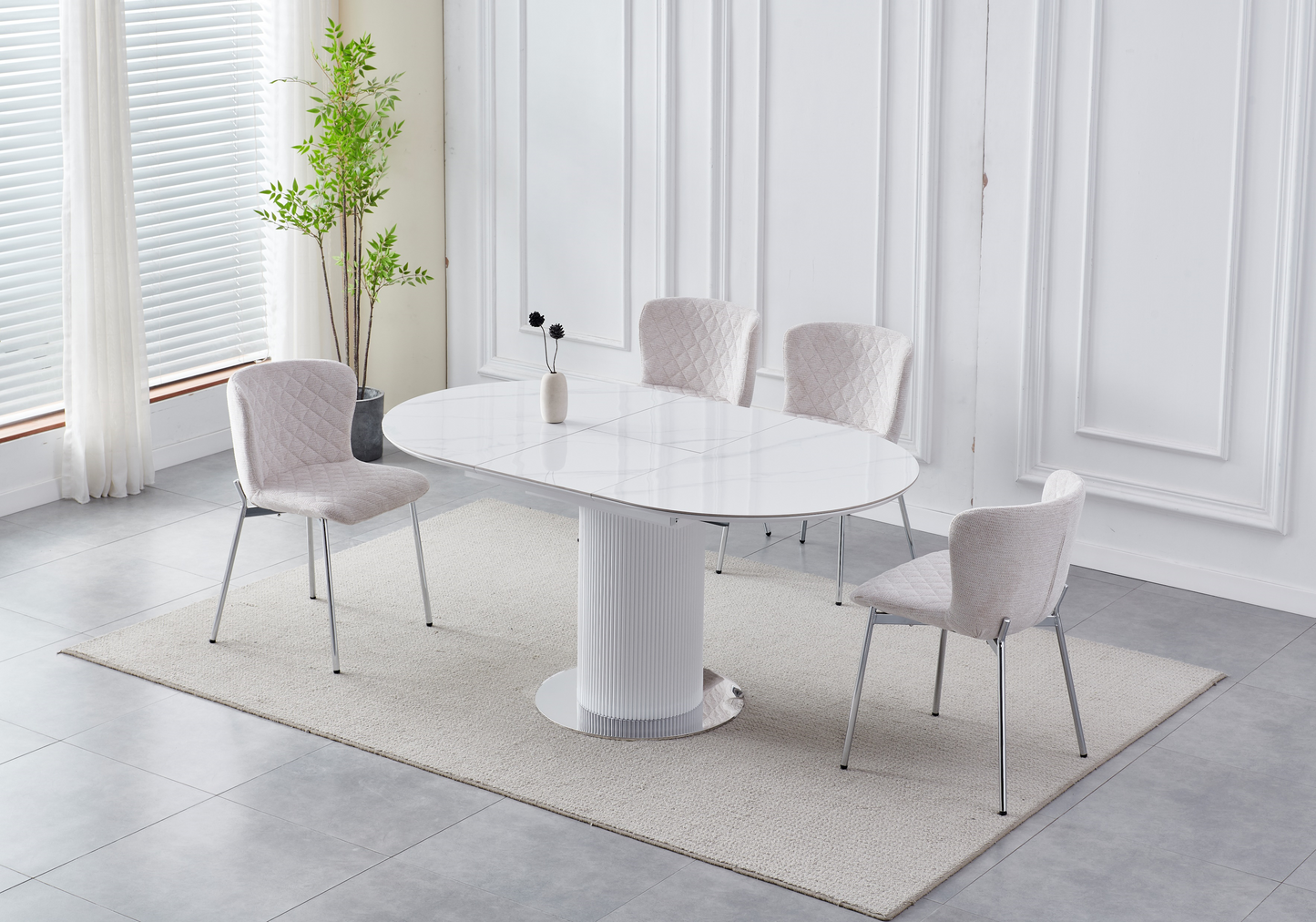 TABLE A MANGER RALLONGE CERAMIQUE SOFIA