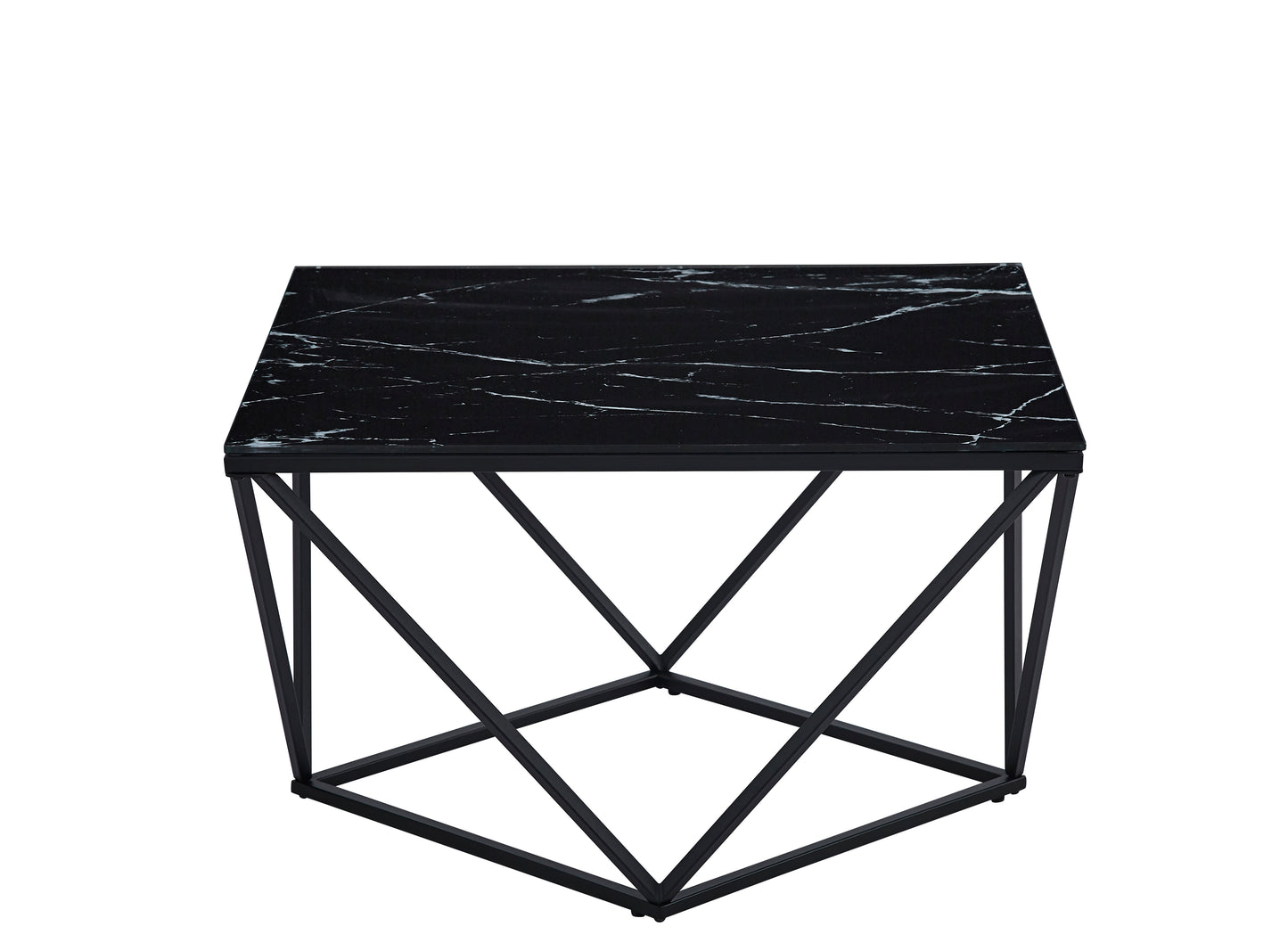 TABLE BASSE ALINA METAL 80X80X45CM
