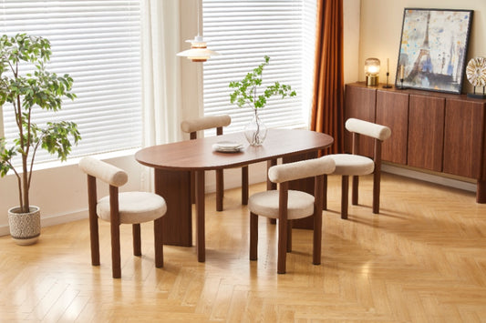 TABLE A MANGER AMBRE NOYER